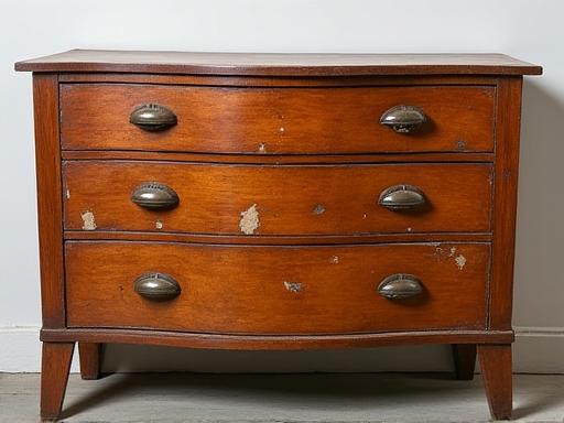 Cófra na nGúnaí Art Deco le veinír scealptha agus hanlaí briste