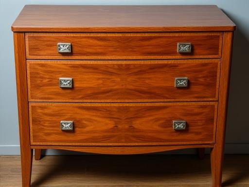 An cófra Art Deco deisithe go hiomlán le veinír gan smál agus crua-earraí bunaidh